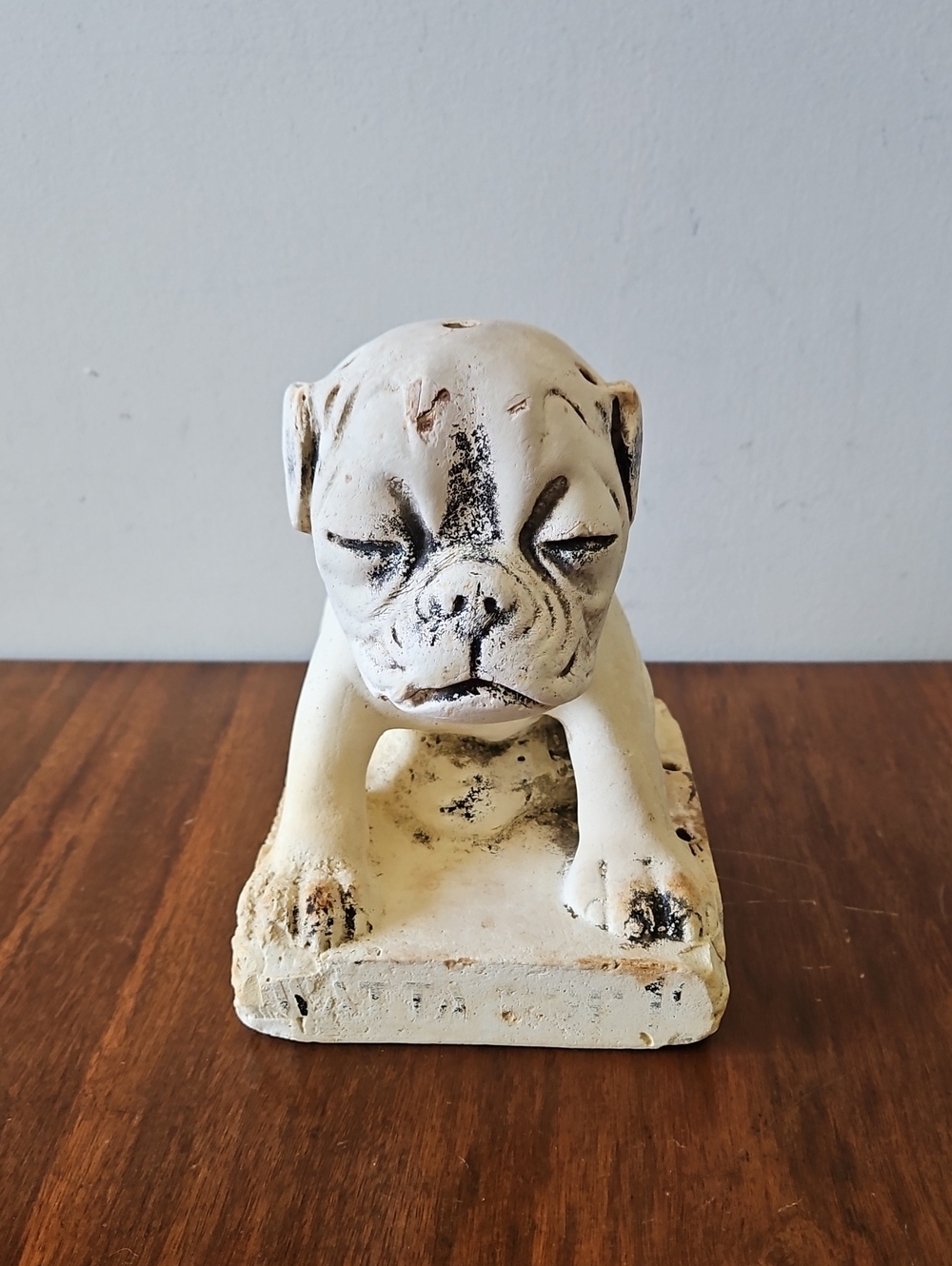 Vintage Chalkware Watta Pop Display 1 Cent Pug Dog